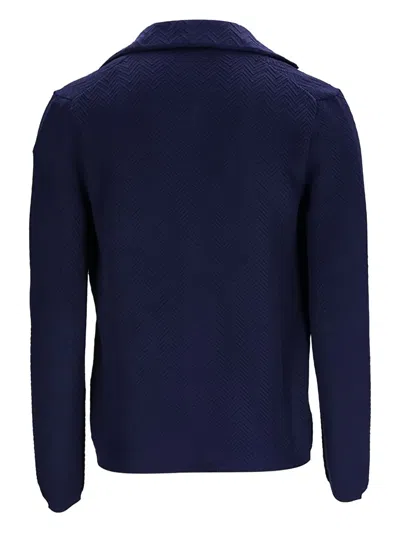 Missoni Chevron Blazer In Blue