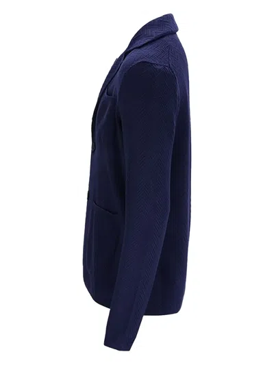 Missoni Chevron Blazer In Blue