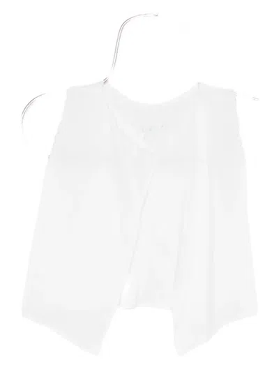 Mariella Ferrari Embroidered Top In White
