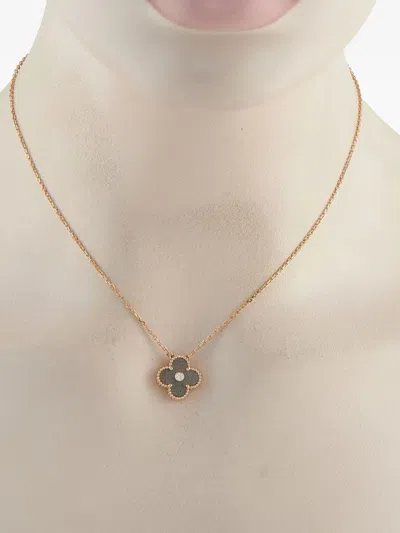 Pre-owned Van Cleef & Arpels 18k Rose Gold Pendant Necklace In Pink