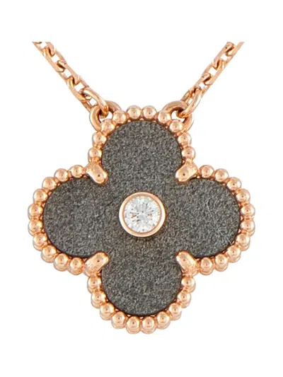 Pre-owned Van Cleef & Arpels 18k Rose Gold Pendant Necklace In Pink