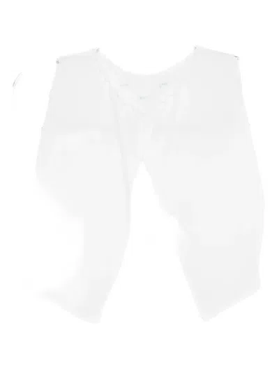 Mariella Ferrari Embroidered Top In White