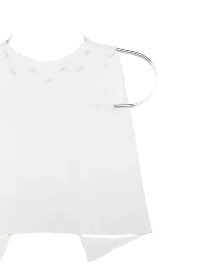Mariella Ferrari Embroidered Top In White