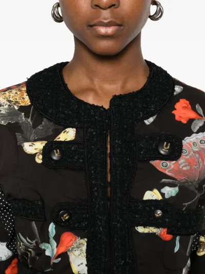 Undercover Black Printed Cotton Jacket In Black