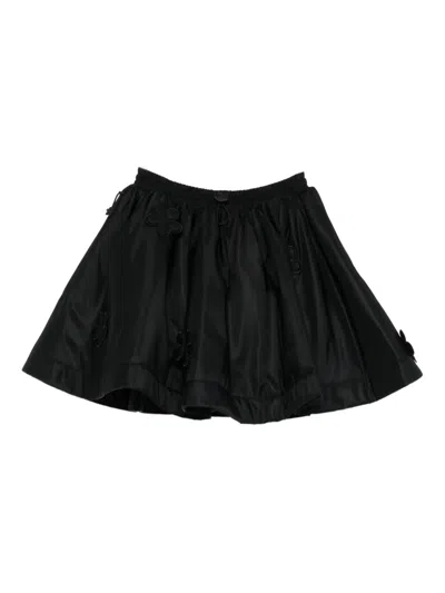 Cecilie Bahnsen Brunella Nylon Skirt In Black