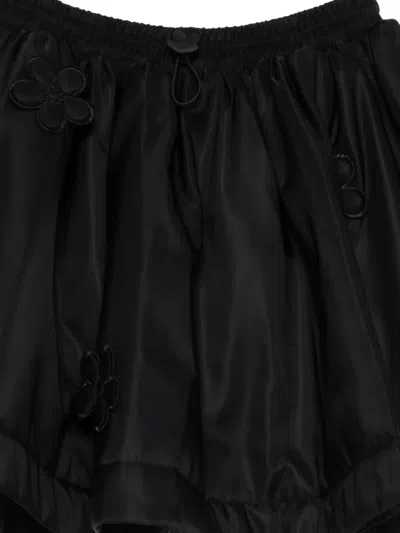 Cecilie Bahnsen Brunella Nylon Skirt In Black