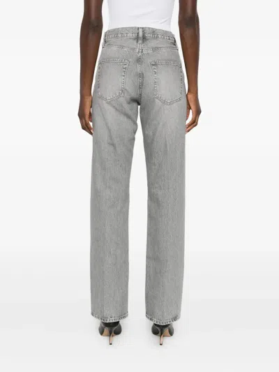 Frame The Vertical Five-pocket Jeans In Gray