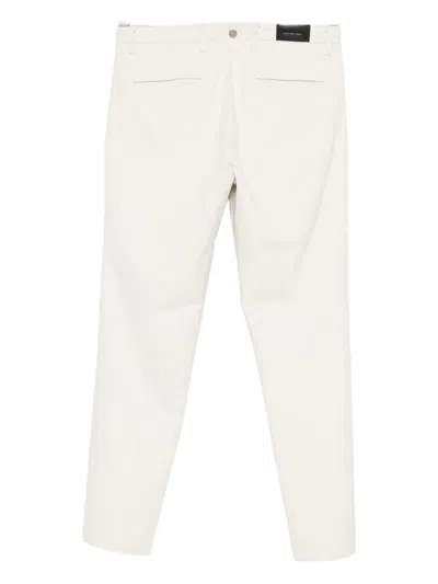 Michael Coal Pressed-crease Trousers In White