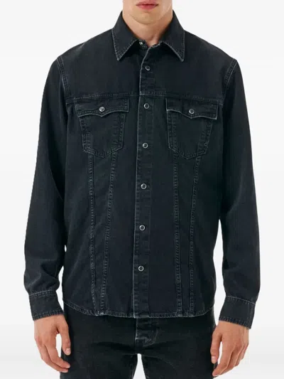 Cycle Pocket Buttoned Shirt In Black