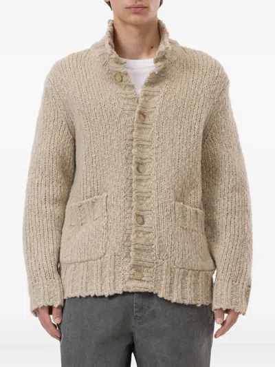 Closed Buttoned Cardigan In Gray