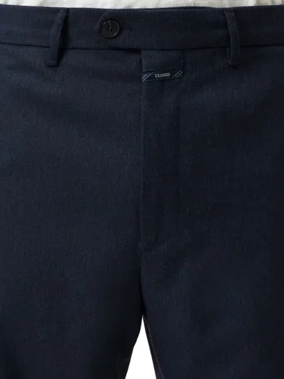 Closed Wool Trousers In Blue