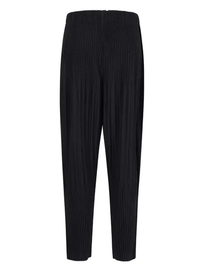 Issey Miyake Pleated Trousers In Blue