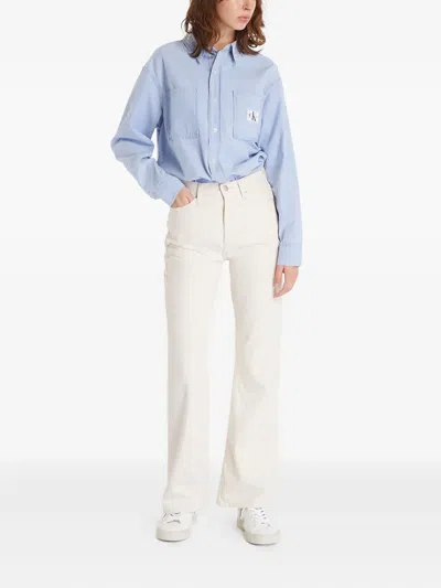 Calvin Klein Authentic Bootcut Jeans In White