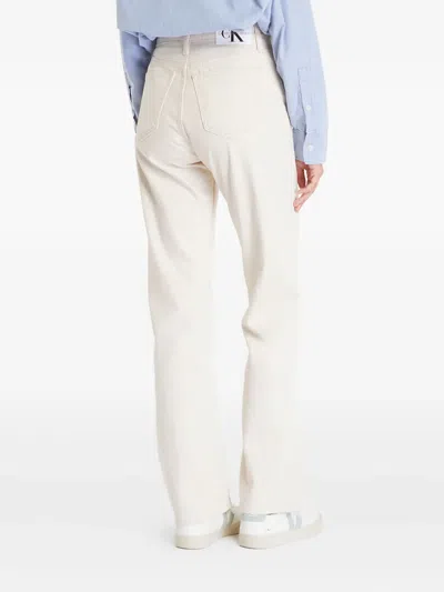 Calvin Klein Authentic Bootcut Jeans In White