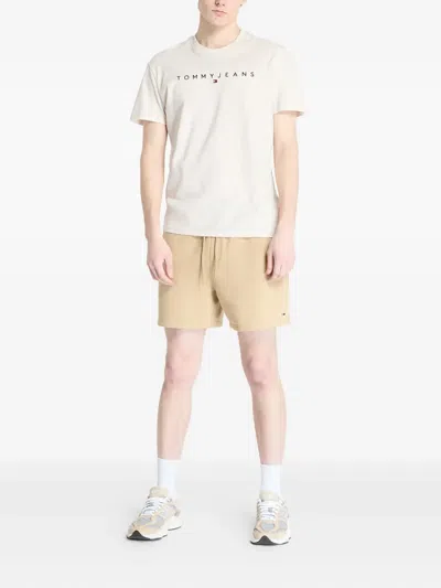 Tommy Hilfiger Flag Beach Shorts In Neutral