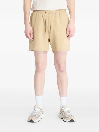 Tommy Hilfiger Flag Beach Shorts In Neutral