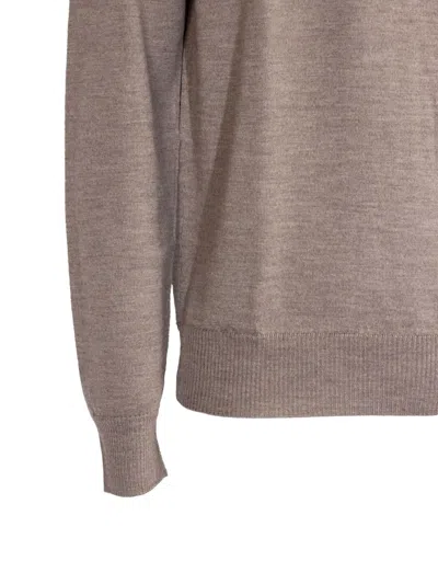 Cruciani Round-neck Sweater In Neutral