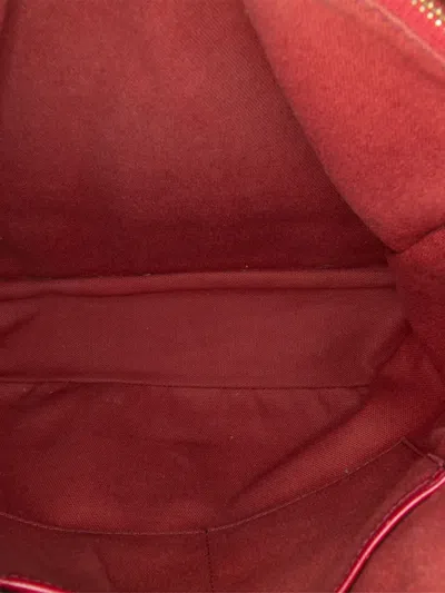 Pre-owned Burberry 2021-2025 Haymarket Check Coated Canvas Golderton Satchel In Brown