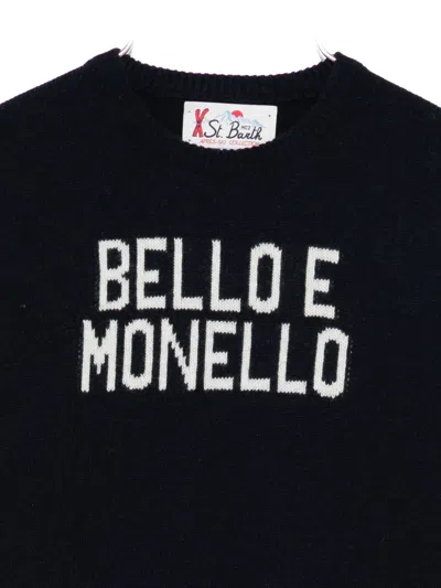 Mc2 Saint Barth Bello E Monello Sweater In Black