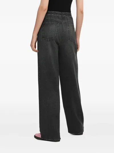 Rag & Bone Drawstring Denim Jeans In Black