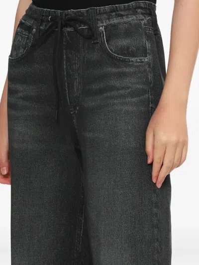 Rag & Bone Drawstring Denim Jeans In Black