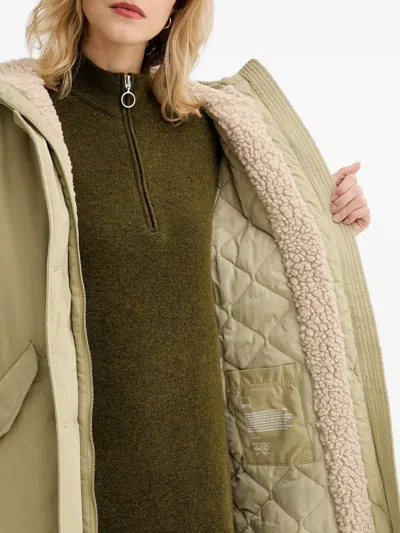 Marc O'polo Hooded Button Parka In Neutral