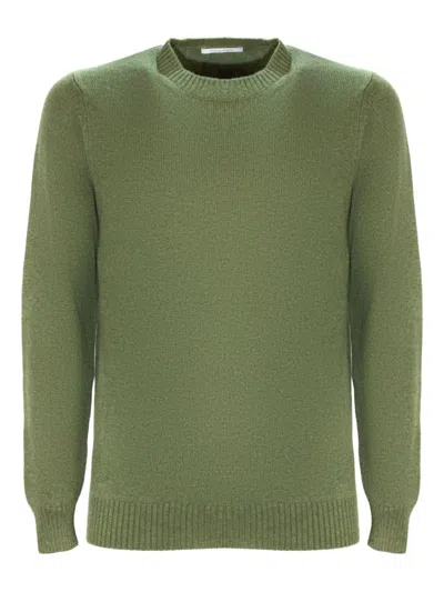 Cruciani Crew-neck Cashmere Sweater In Green