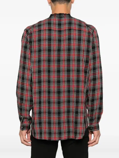 Undercover Check-pattern Shirt In Red