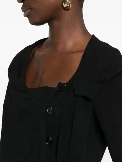 Pre-owned Dior 1990s Square-neck Jacket In Black