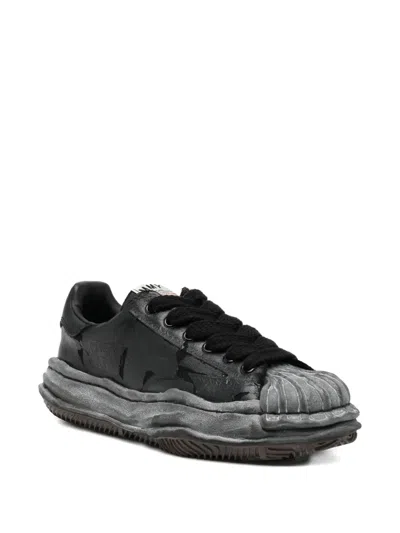 Miharayasuhiro Blakey Torn-film Low-top Sneakers In Black