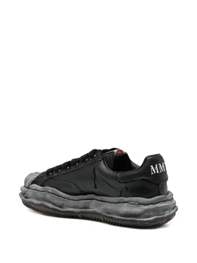 Miharayasuhiro Blakey Torn-film Low-top Sneakers In Black