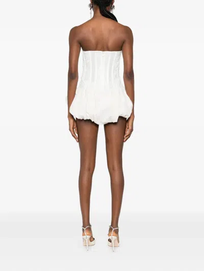 Giuseppe Di Morabito Lace Ruffled Dress In White