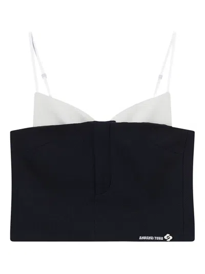 Shushu-tong Layered Top In Blue