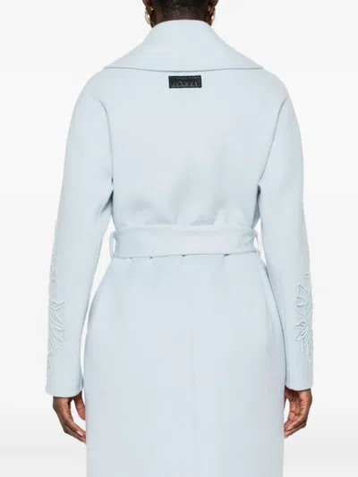 花卉刺绣束腰外套