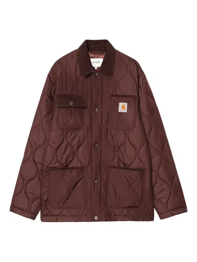 Carhartt Long Sleeves Jacket In Brown