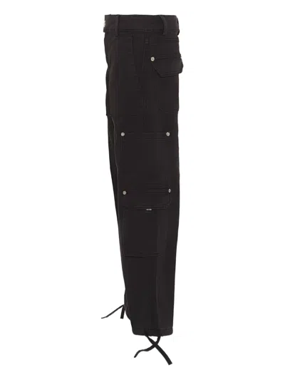 Msgm Cargo Pants In Black
