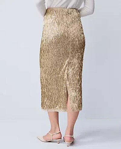 Ann Taylor Sequin Column Midi Skirt In Multi