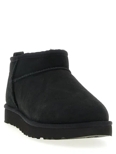 Ugg Classic Ultra Mini Ankle Boots In Black