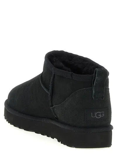 Ugg Classic Ultra Mini Ankle Boots In Black