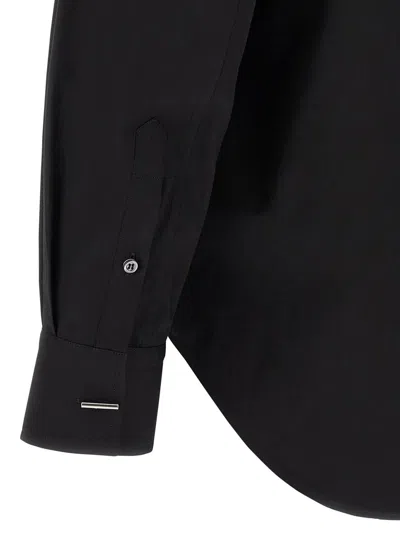 Alexander Mcqueen Mcqueen Logo Embroidery Shirt In Black