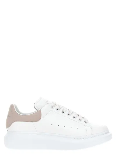 Alexander Mcqueen Suede-panelled Sneakers In White