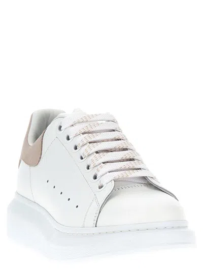Alexander Mcqueen Suede-panelled Sneakers In White
