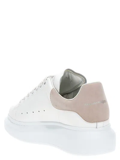 Alexander Mcqueen Suede-panelled Sneakers In White