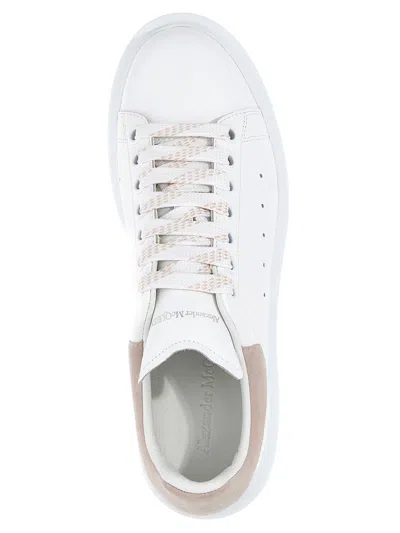 Alexander Mcqueen Suede-panelled Sneakers In White