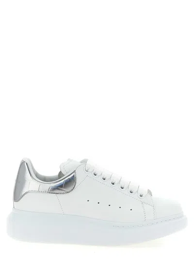 Alexander Mcqueen 'oversized Sneaker' With Croc-embossed Tab In White