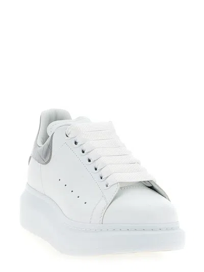Alexander Mcqueen 'oversized Sneaker' With Croc-embossed Tab In White