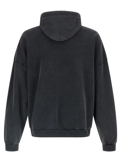 Balenciaga Hooded Sweatshirt Featuring Kangaroo Pocket In Black