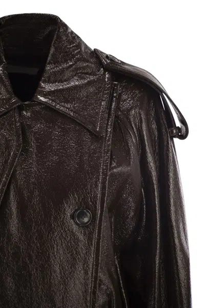 Sportmax Premium Jacket Raised Collar In Brown