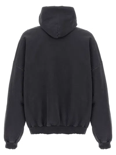 Balenciaga '3b Liquefied' Hoodie In Black