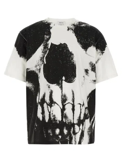 Alexander Mcqueen Skull Crew Neck T-shirt In Black